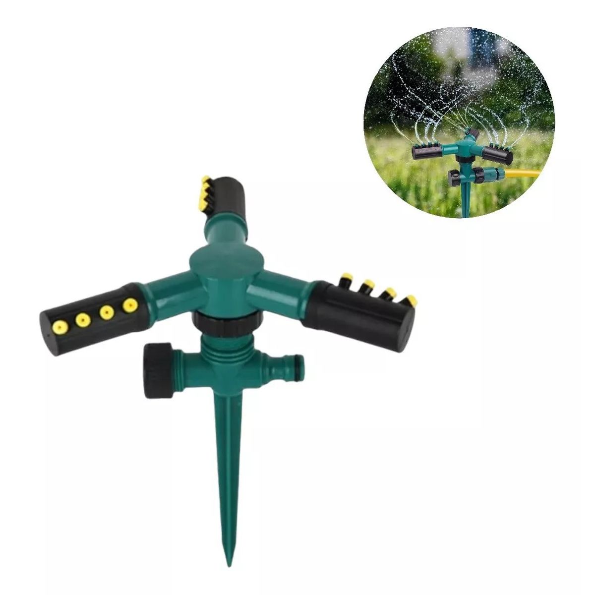 GENERICO - Aspersor De Riego Giratorio Regador Automático Jardín Riego