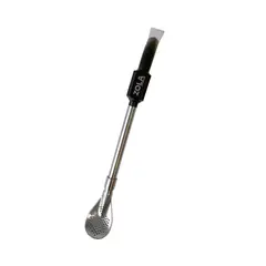 ZOLA OUTDOORS - Bombilla de Mate Cuchara Negro