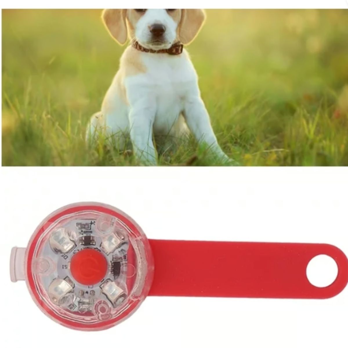 GENERICO - Collares De Perro Con Luz LED De Alta Capacidad Rojo