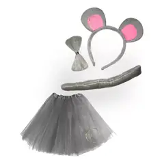 GENERICO - Disfraz Ratoncito Set Accesorios TutuColahumita Cintillo