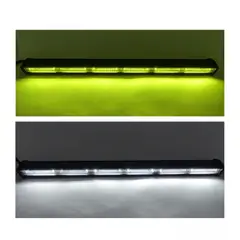 GENERICO - Neblinero 54 LED 3030 162Watt 50Cm luz ambar 12/24 Volt