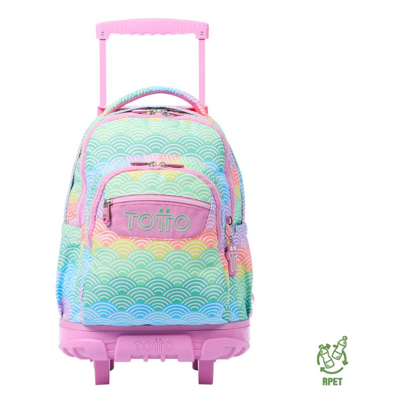TOTTO - Mochila Ruedas Totto RPET Grande Notebook 154 Escolar Niña