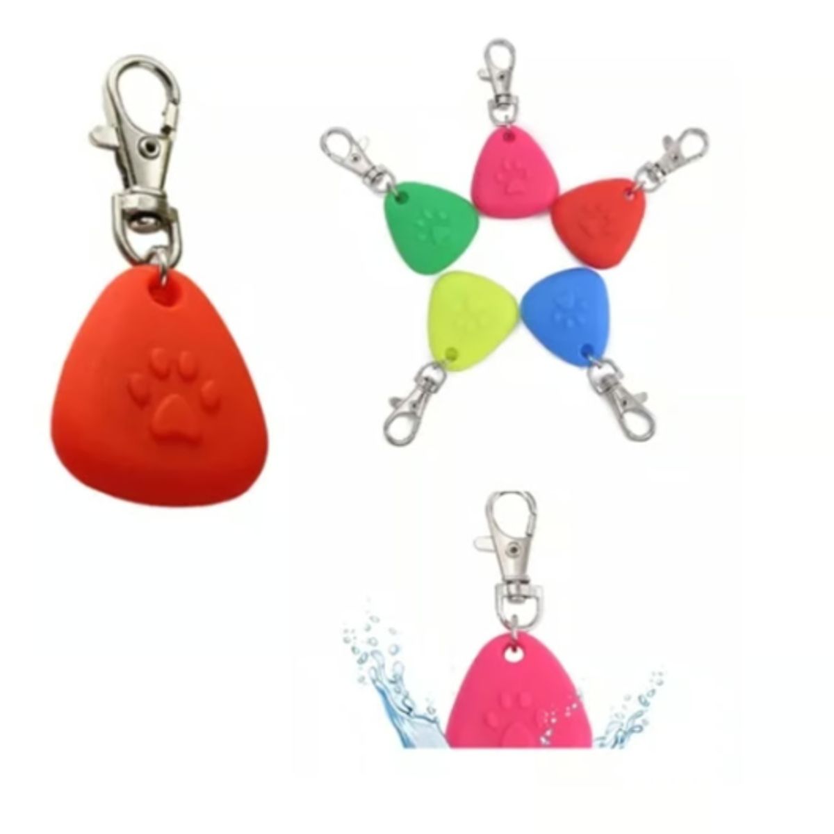 GENERICO - Collar Para Mascotas Luz Led Patitas Perros Y Gatos Colores