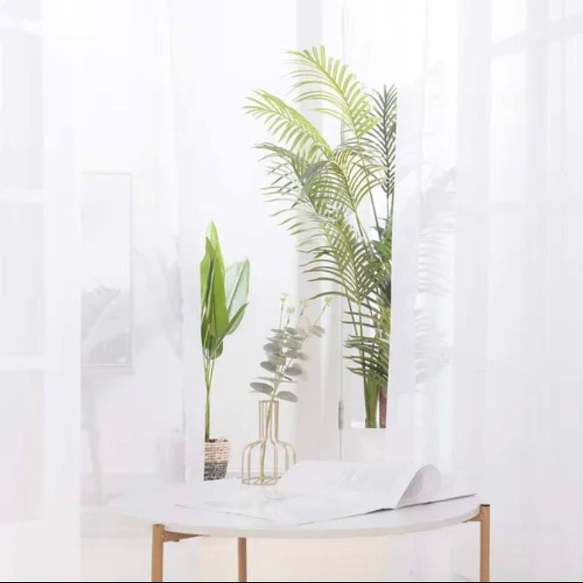 GENERICO - Set visillo velo liso