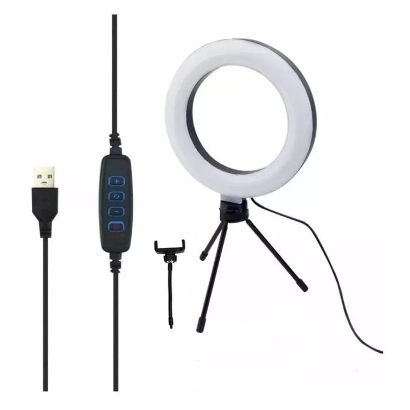 GENERICO - Lámpara Aro Luz Fotografia Led Selfie Tiktok Trípode Mesa