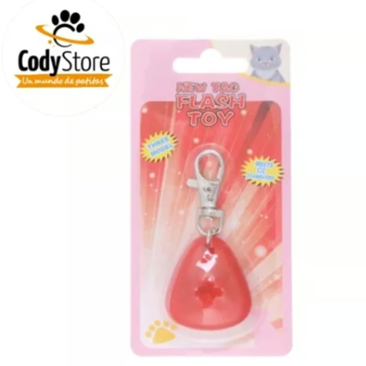 GENERICO - Collar Para Mascotas Luz Led Patitas Perros Y Gatos Rosa