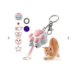 GENERICO - Laser Para Gatos Patita Proyector Multipatron