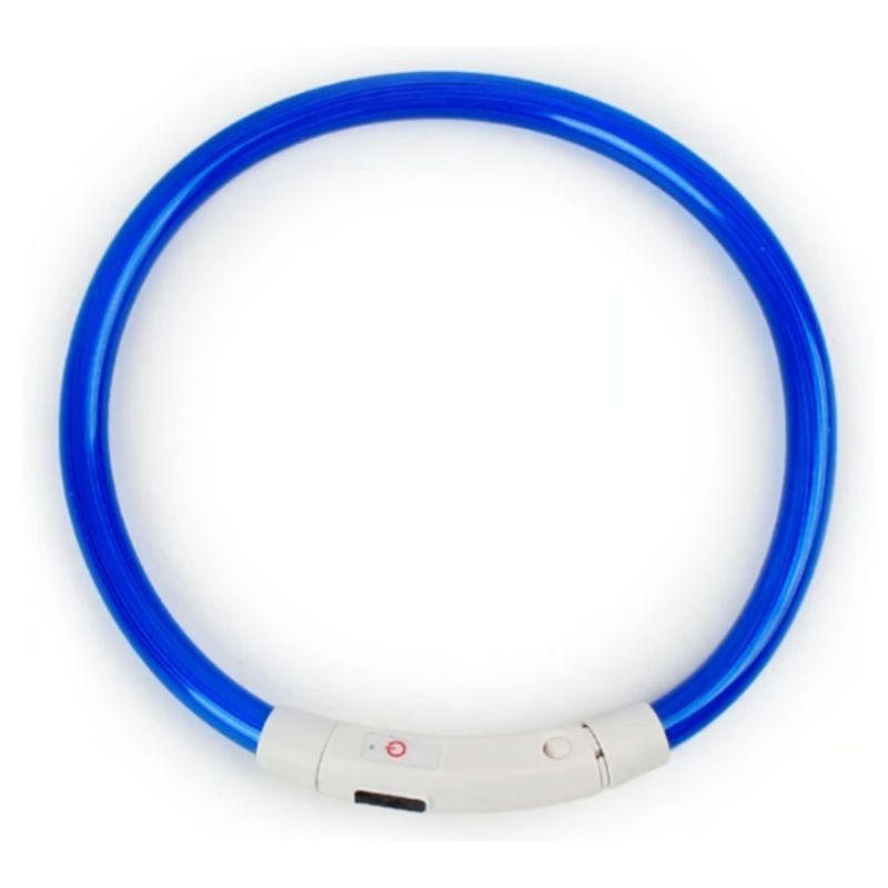 GENERICO - Collar Correa Para Perros Mascota Azul