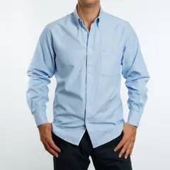 VANDINE - Camisa Celeste Pint Point Oxford Etiqueta Roja V24-25-12 - Celeste