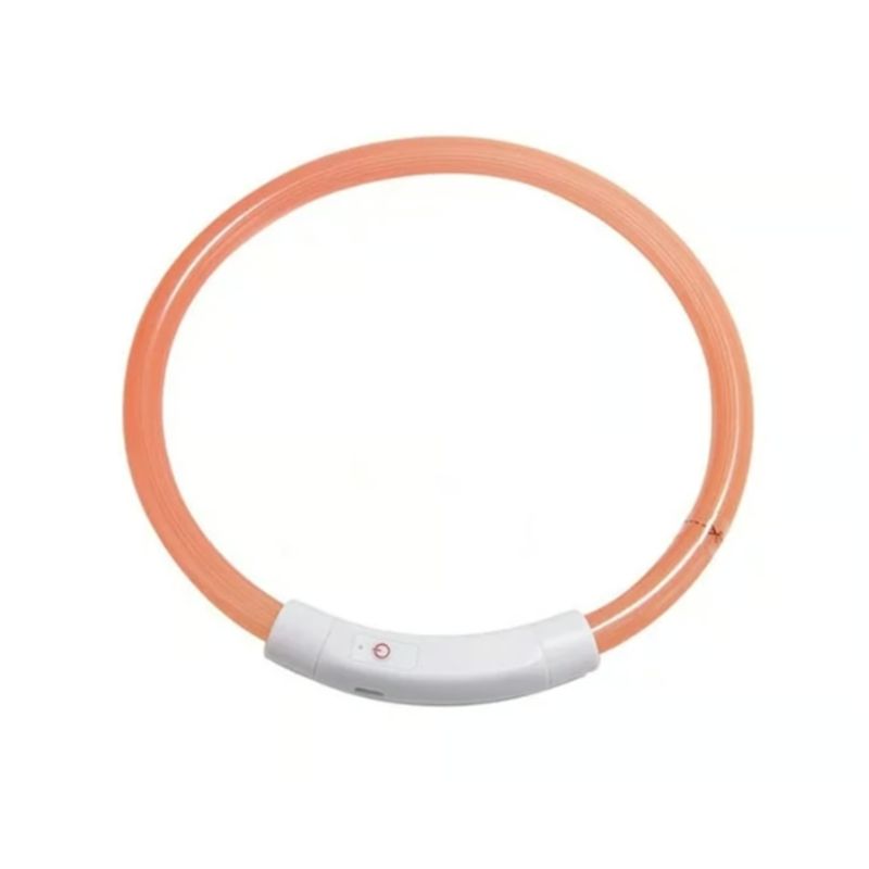 GENERICO - Collar Correa Para Perros Mascota Naranja