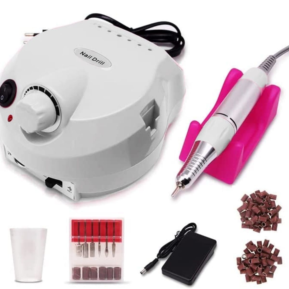 GENERICO - Maquina Torno Uñas Manicure Pedicure Pulidor Electrico