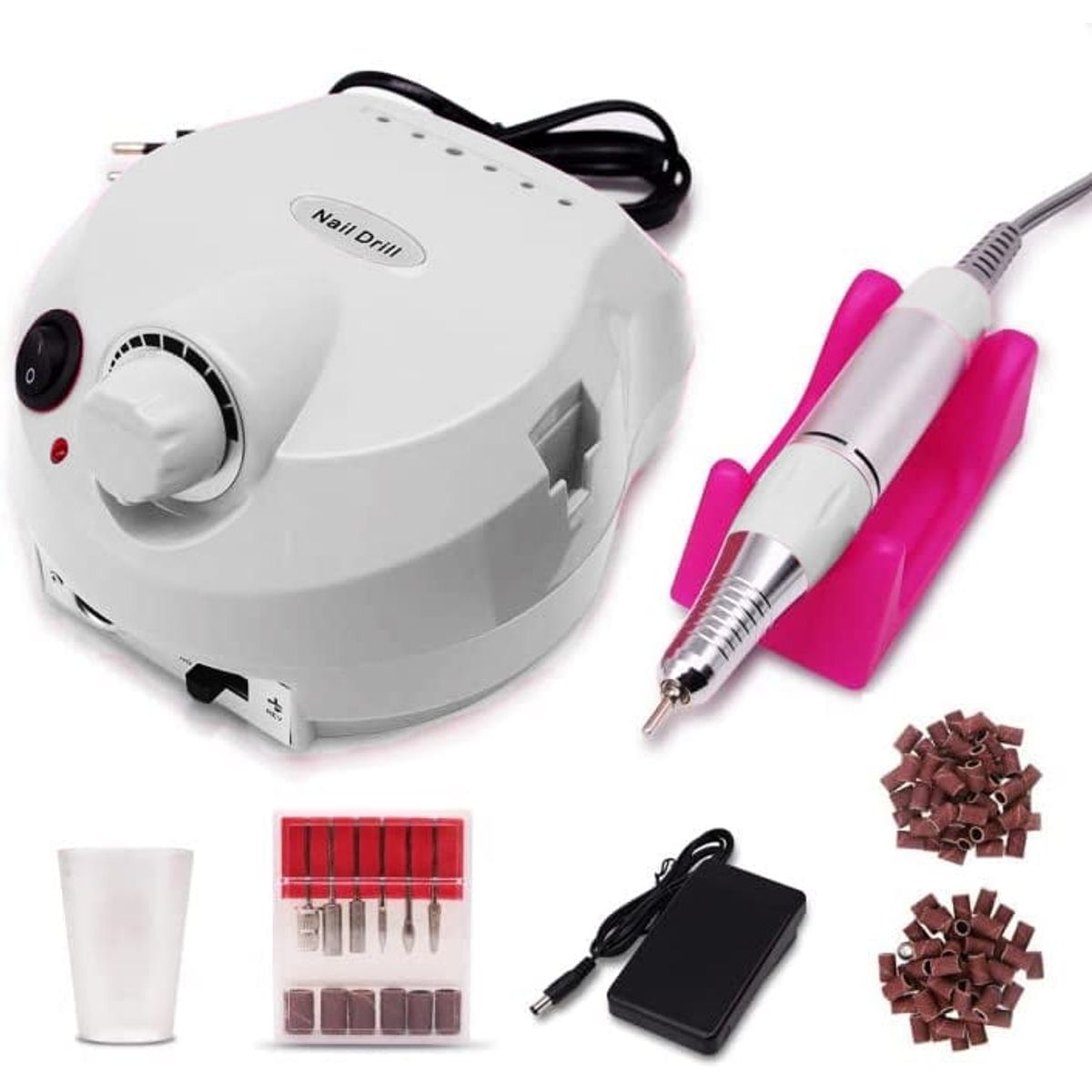 GENERICO - Maquina Torno Uñas Manicure Pedicure Pulidor Electrico