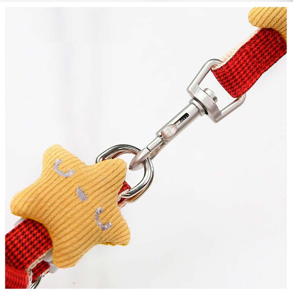 GENERICO - Arnes Pechera Transpirable + Correa Gato Perro Mascotas Rojo