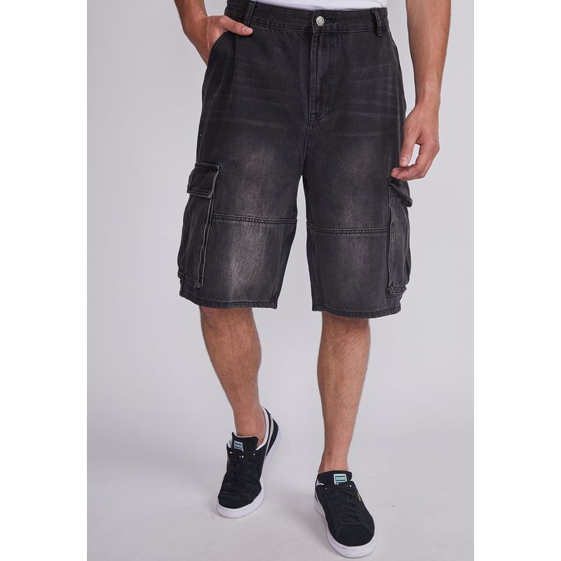 SIOUX - Bermuda Hombre Gris Cargo Sioux