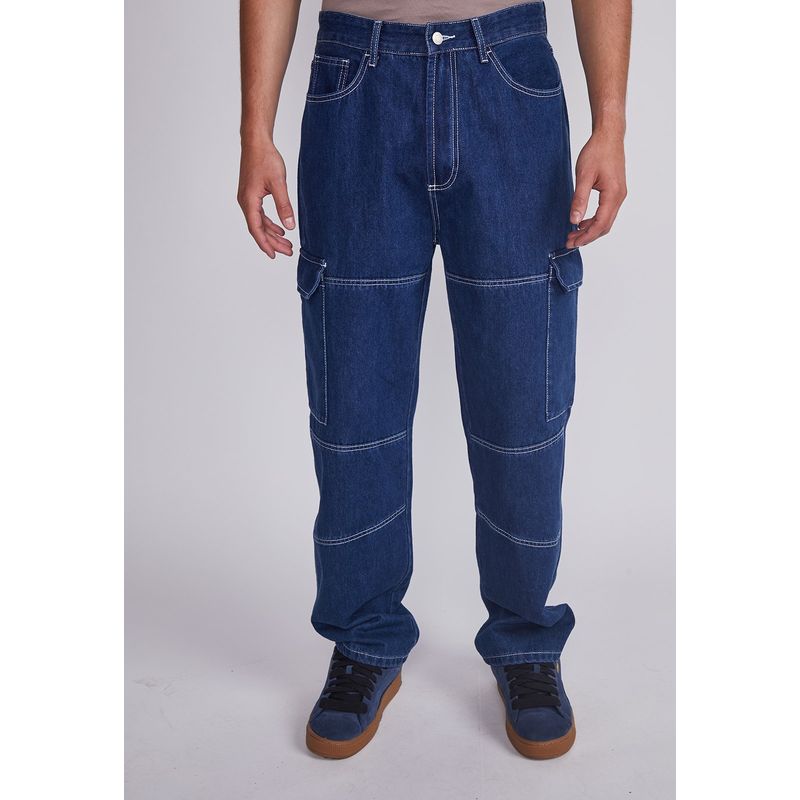 SIOUX - Jeans Hombre Azul Recto Contraste Sioux