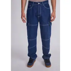 SIOUX - Jeans Hombre Azul Recto Contraste