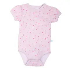 BAMBINO - Set 2 Bodys Manga Corta Rosado Princesa Niña 0 - 3 Meses