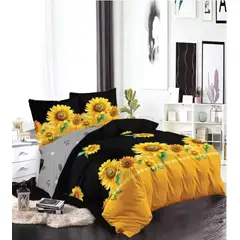 GENERICO - SABANAS DE GENERO 1.5 PLAZAS CON DISEÑO DUOCOLOR GIRASOL TF