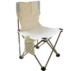 GENERICO - Silla Plegable De Camping Pequeño Blanca