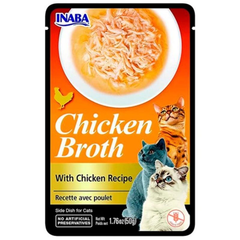 INABA - Chicken Broth Receta de Pollo para Gatos 50 gr