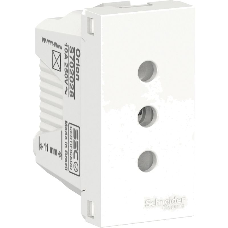 SCHNEIDER ELECTRIC - MODULO ENCHUFE 2P+T 10A 250V BLANCO ORION Schneider