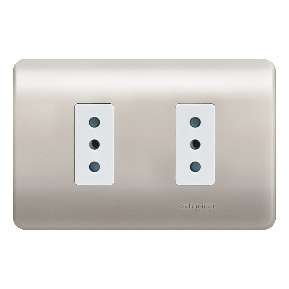 SCHNEIDER ELECTRIC - ENCHUFE DOBLE 2P+T 10A 250V MILLANBLANCO GENESIS Schneider