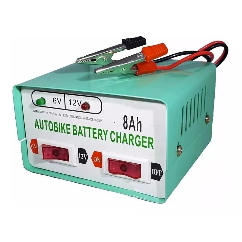 GENERICO - Cargador De Bateria Para Autos Y Motos 12v Y 6vp001