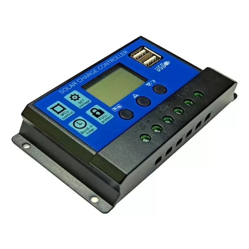 GENERICO - Regulador De Carga Solar Digital 12v 24v 20a