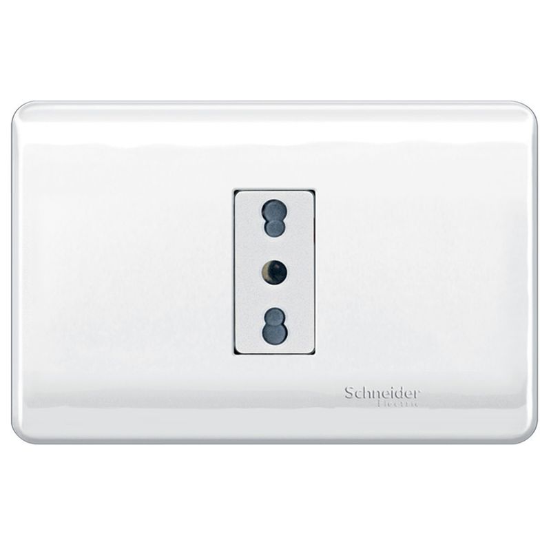 SCHNEIDER ELECTRIC - ENCHUFE SIMPLE 2P+T 1016A 250V BLANCO GENESIS Schneider