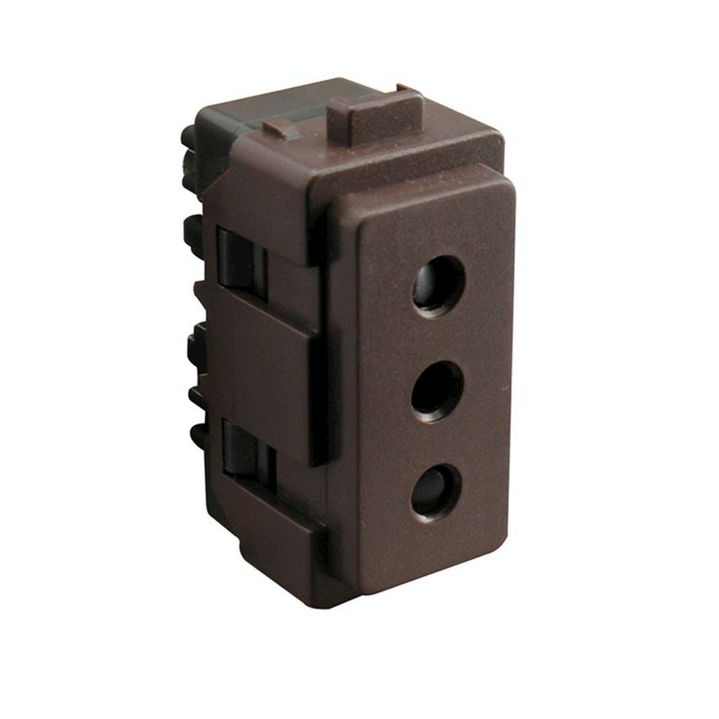 SCHNEIDER ELECTRIC - MODULO ENCHUFE 2P+T 10A 250V CAFÉ GENESIS Schneider