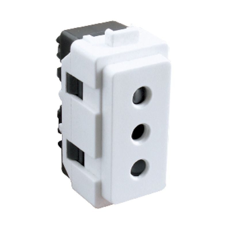 SCHNEIDER ELECTRIC - MODULO ENCHUFE 2P+T 10A 250V BLANCO GENESIS Schneider