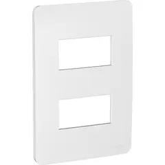 SCHNEIDER ELECTRIC - PLACA 2 PUESTOS GAMMA SILVER ORION Schneider