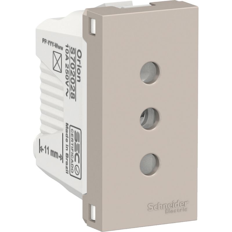 SCHNEIDER ELECTRIC - MODULO ENCHUFE 2P+T 10A 250V BEIGE ORION Schneider