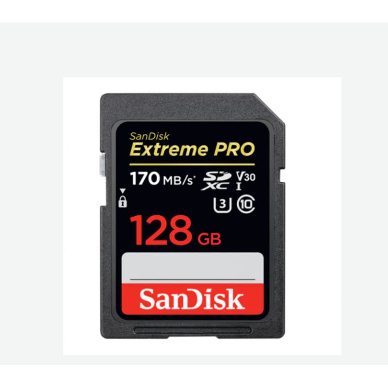 GENERICO - TARJETA SD PRO SANDISK 128GB EXTREME PRO 4K ULTRA HD -100