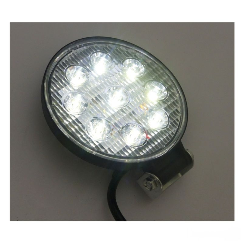 GENERICO - Neblinero LED Redondo 9 LED Strobo-Fijo 12/24 Volt Slim