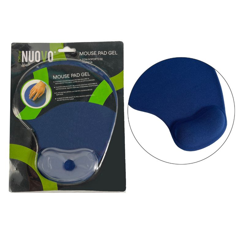 NUOVO - Mouse Pad de Gel Azul