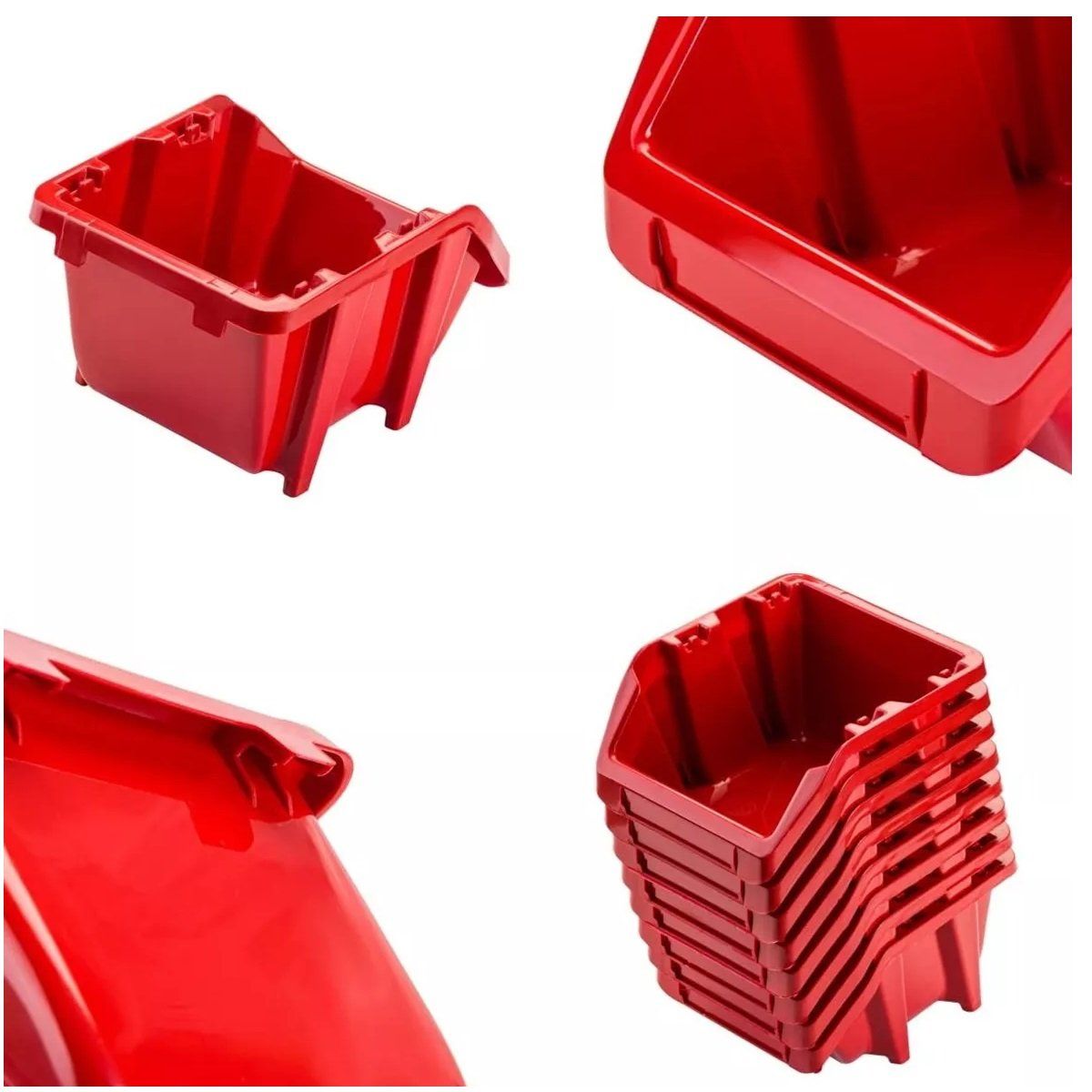 REYPLAST - X6 Cajas Organizadoras Apilables Gaveta Etiquetable Organiza