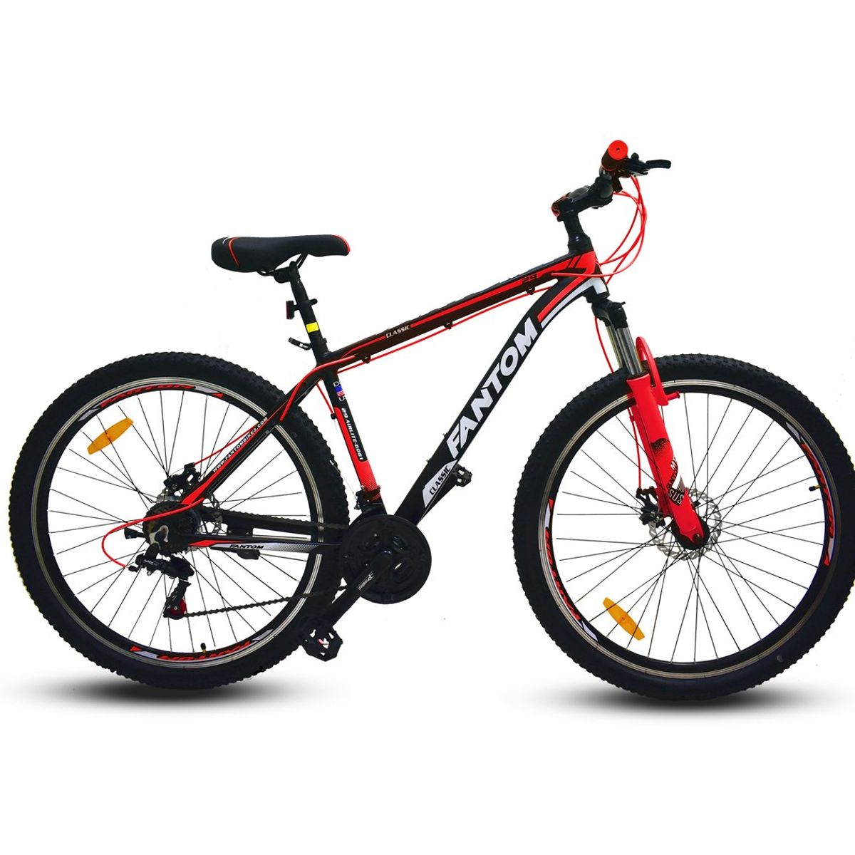 FANTOM - Bicicleta 27.5 MTB Aluminio Disc SH Negro/Roja Fantom