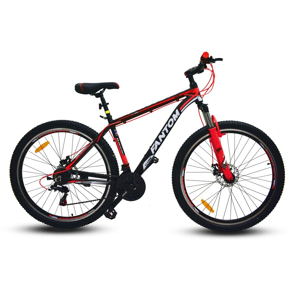 FANTOM - Bicicleta 27.5 MTB Aluminio Disc SH Negro/Roja Fantom