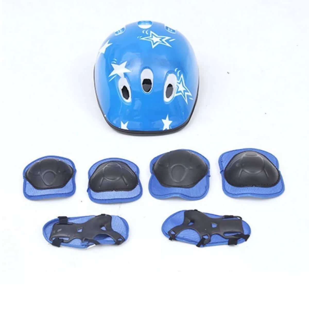 GENERICO - Patines Lineales Ruedas Mas Protección Para Niños Talla M Azul