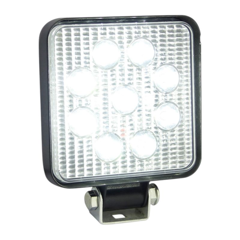GENERICO - x2 Neblinero 9 LED 27W 12/24V Cuadrado Slim X 1 Pieza