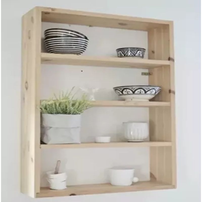 GENERICO - Estante Soporte Repisa Organizador Moderna De Pared En Pino