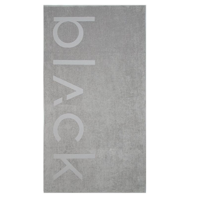 BUBBA - Beach Towel Light Grey Black Bubba