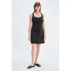 ASH - Vestido Liso Negro