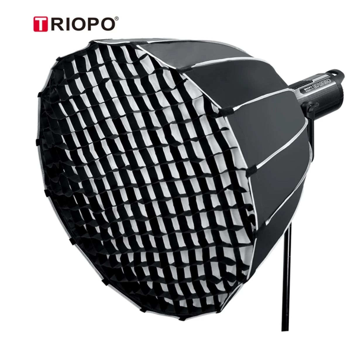 GENERICO - SOFTBOX PARABOLICO TRIOPO 70CM KP2-70 + GRILLA BOWENS