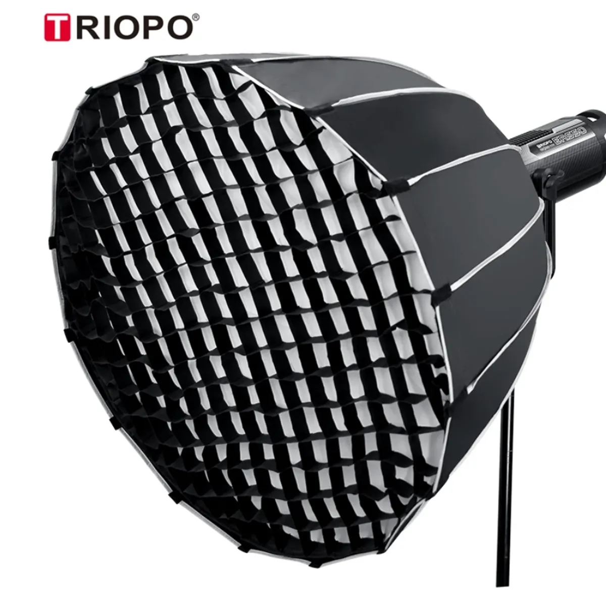 GENERICO - SOFTBOX PARABOLICO TRIOPO 90CM KP2-90 + GRILLA BOWENS