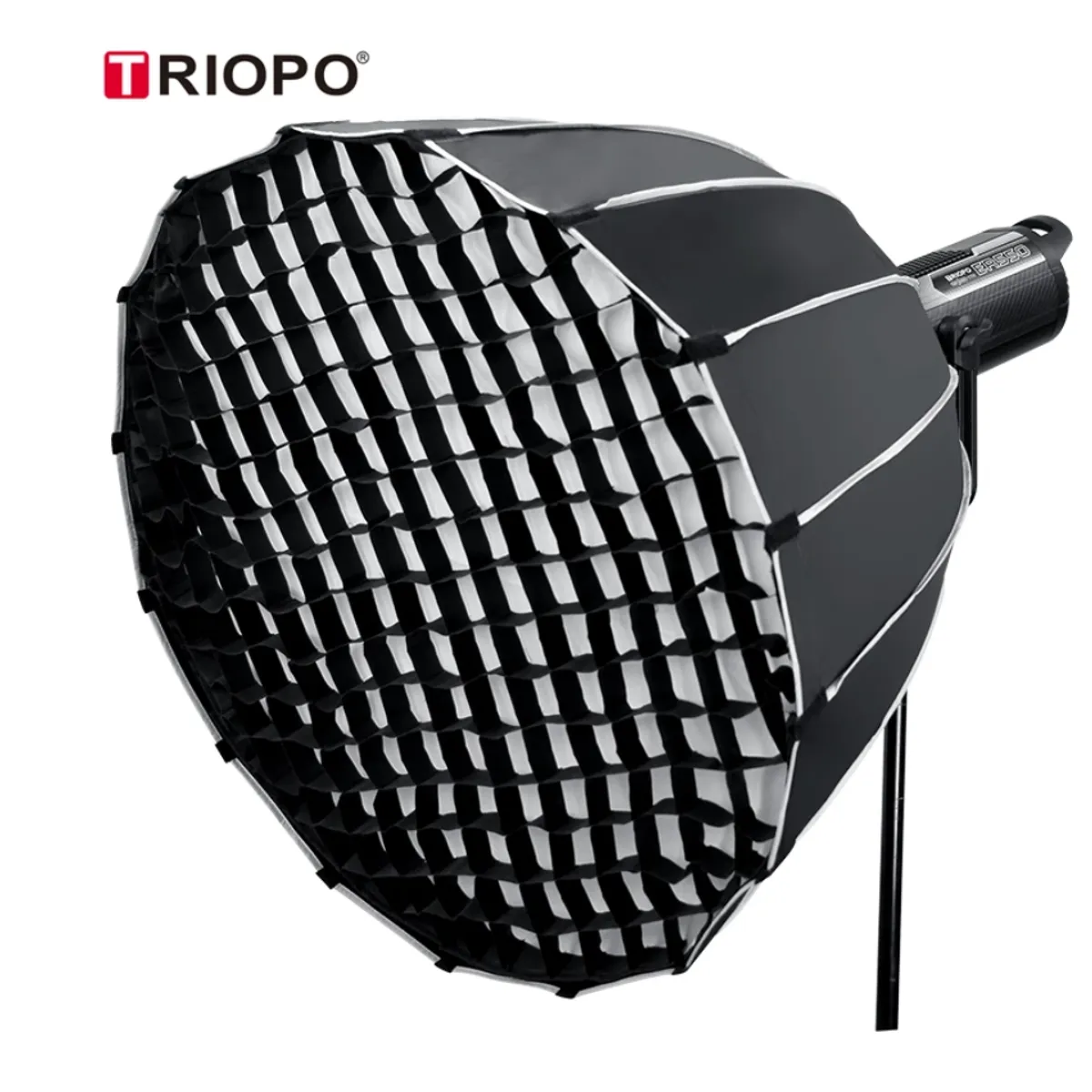 GENERICO - SOFTBOX PARABOLICO TRIOPO 90CM KP2-90 + GRILLA BOWENS