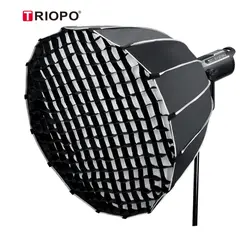 GENERICO - SOFTBOX PARABOLICO TRIOPO 90CM KP2-90 + GRILLA BOWENS