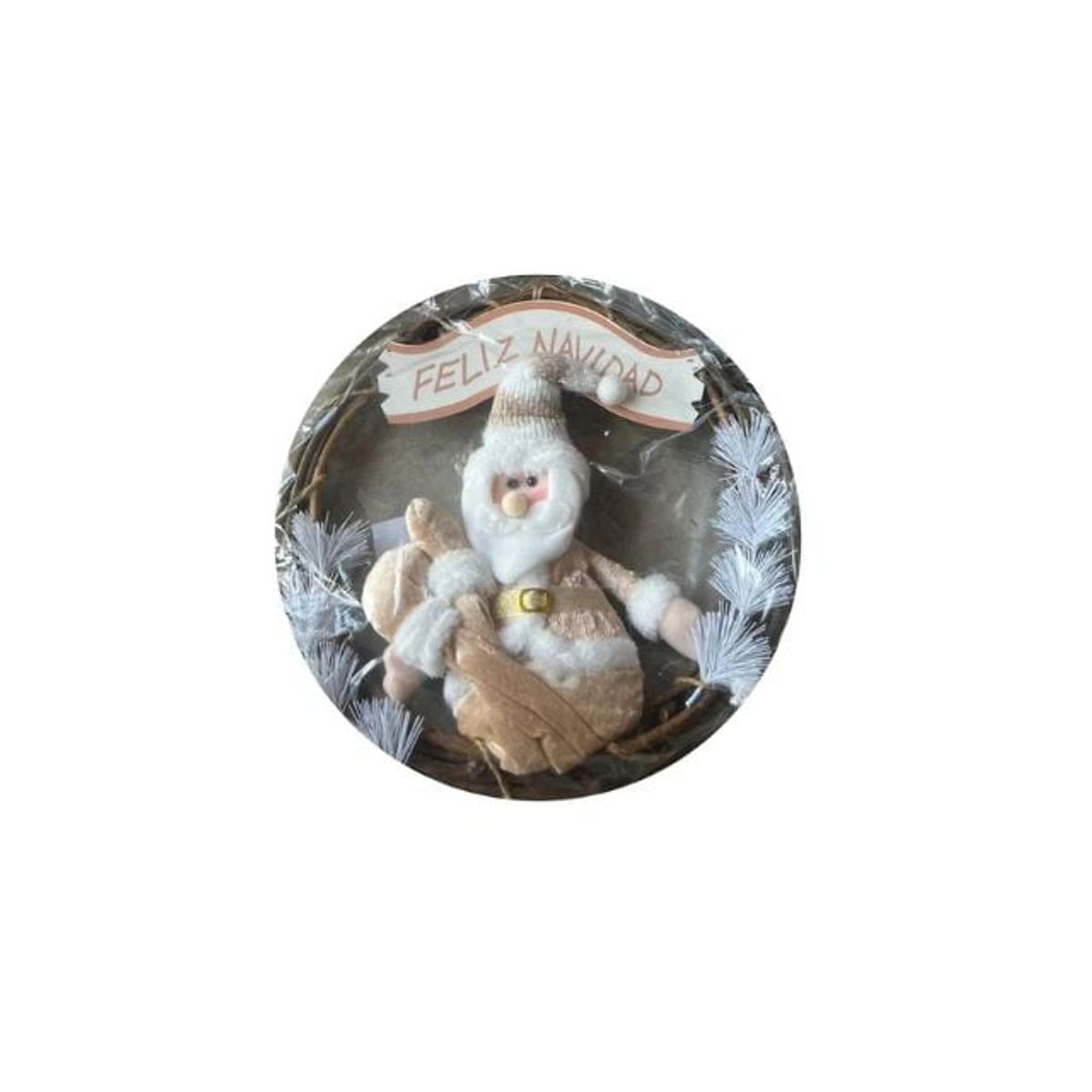 UNIVERSAL - Adornos Con Muñeco Para Puerta Navideño SANTA