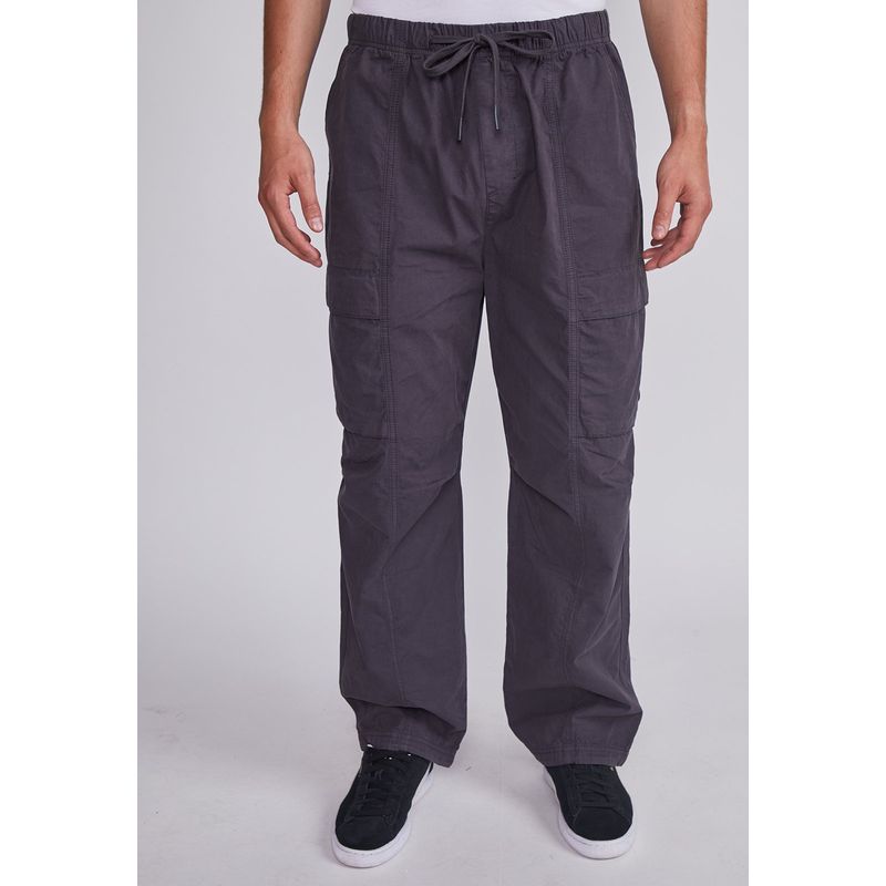 SIOUX - Pantalón Hombre Gris Cargo Delantero Delgado Sioux